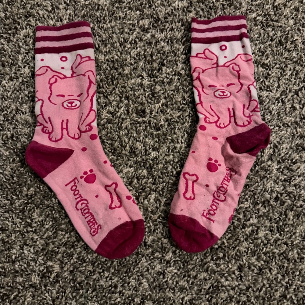 Foot Clothes - Pink Ceberus Socks